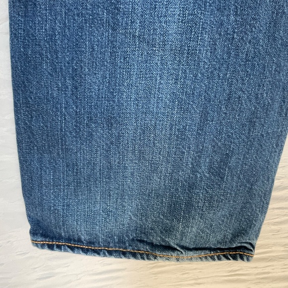 Levi’s 501 Jeans Mid-Blue 100% Cotton Denim Button Fly 34 x 34 - Picture 10 of 15